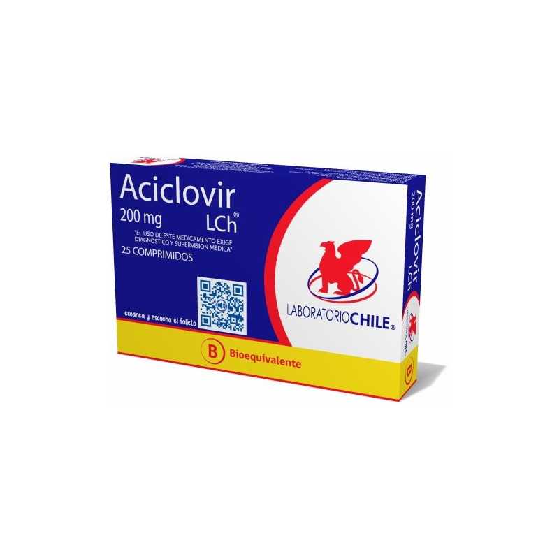 Aciclovir 200mg x25com. (Chile)