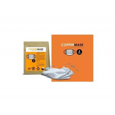 Mascarilla Antibacterial cobre coppermask x2