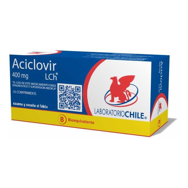 Aciclovir 400mg x35com. (Chile)
