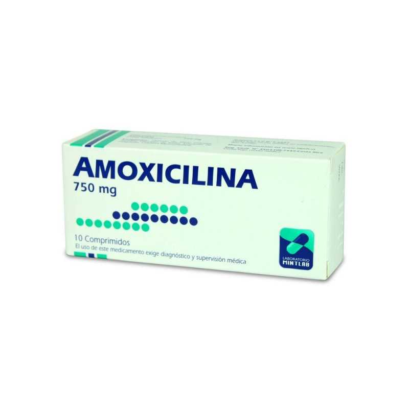 Amoxicilina 750mg x10com. (Mintlab)
