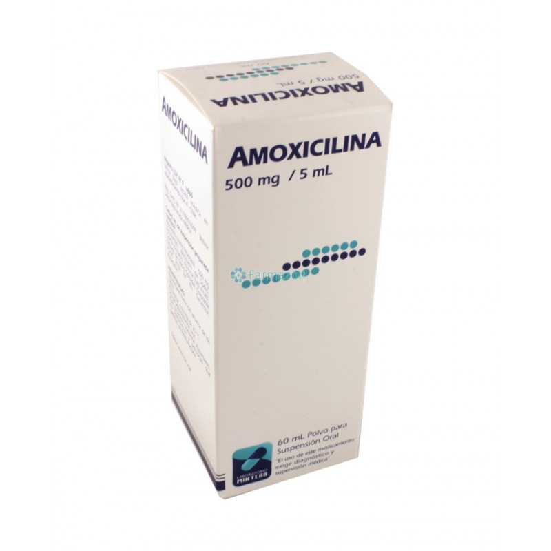 Amoxicilina 500mg/5ml jarabe 60ml (Mintlab)