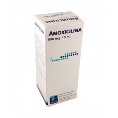 Amoxicilina 500mg/5ml jarabe 60ml (Mintlab)