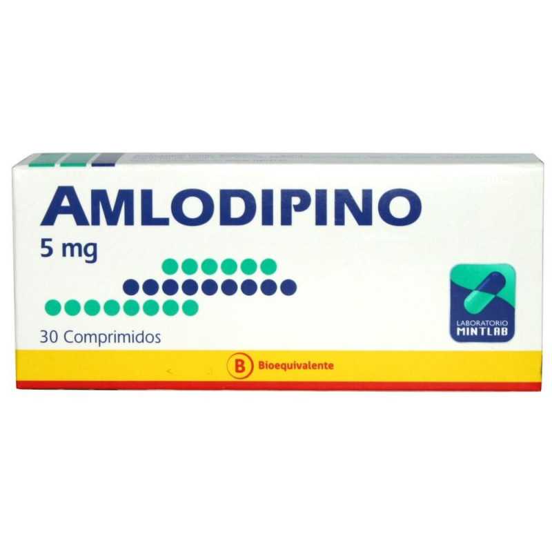 Amlodipino 5mg x 30com (Mintlab)