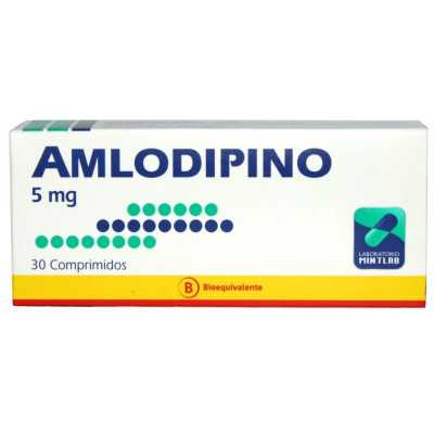 Amlodipino 5mg x 30com (Mintlab)