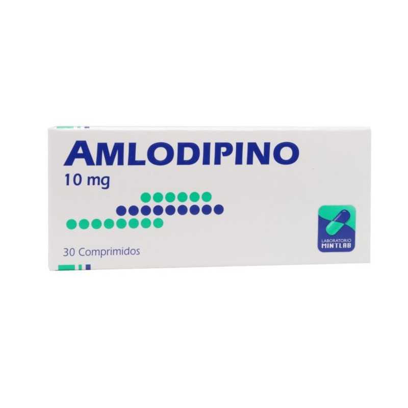 Amlodipino 10mg x 30com (Mintlab)