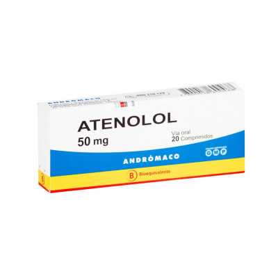 Atenolol 50mg x20com. (Andromaco)