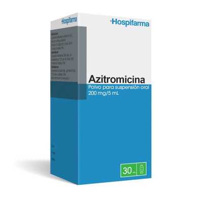 Azitromicina 200mg/5ml solucion oral 30ml (Hospifarma)