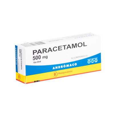 Paracetamol 500mg x16com. (Andromaco)