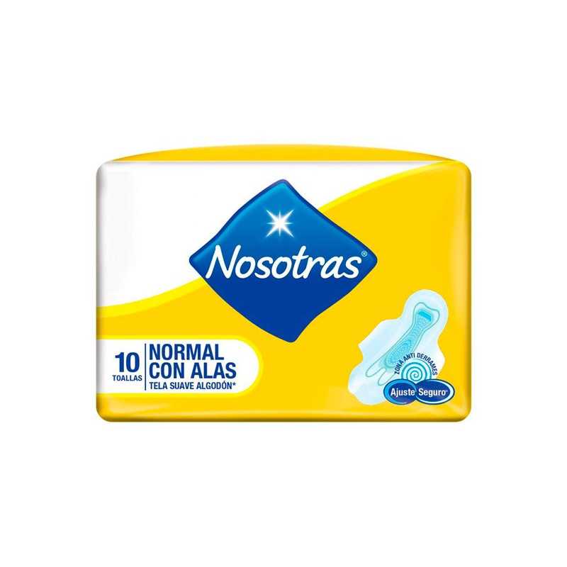 Nosotras Toalla normal tela suave con alas x10