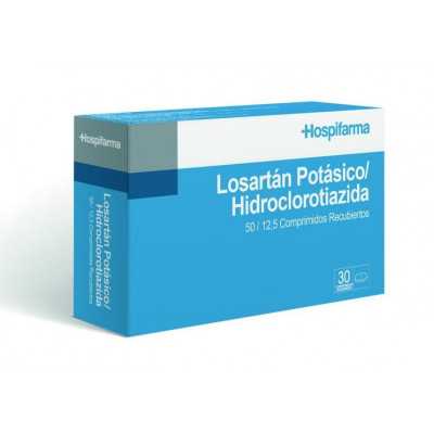 Losartan Hidroclorotiazida 50/12,5mg x30com (Hospifarma)