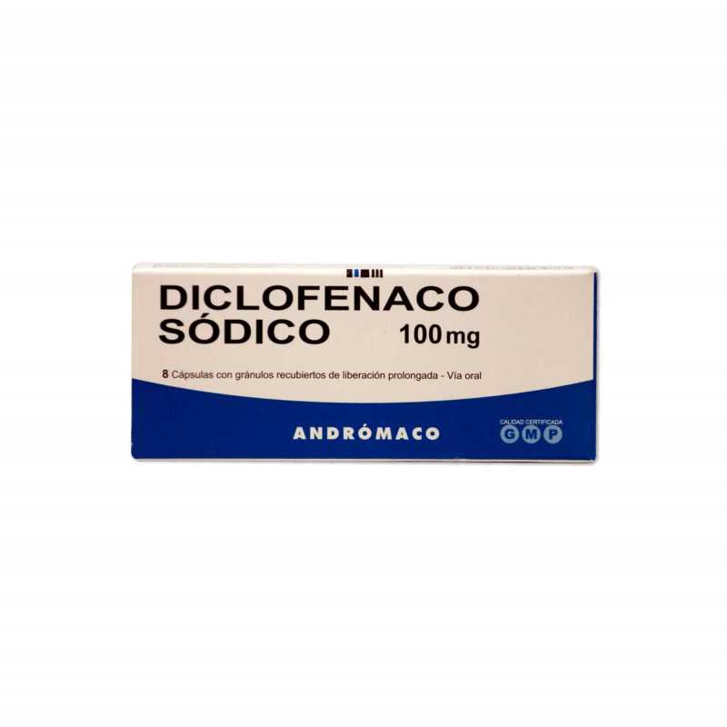 Diclofenaco Retard 100mg x8cap (Andromaco)