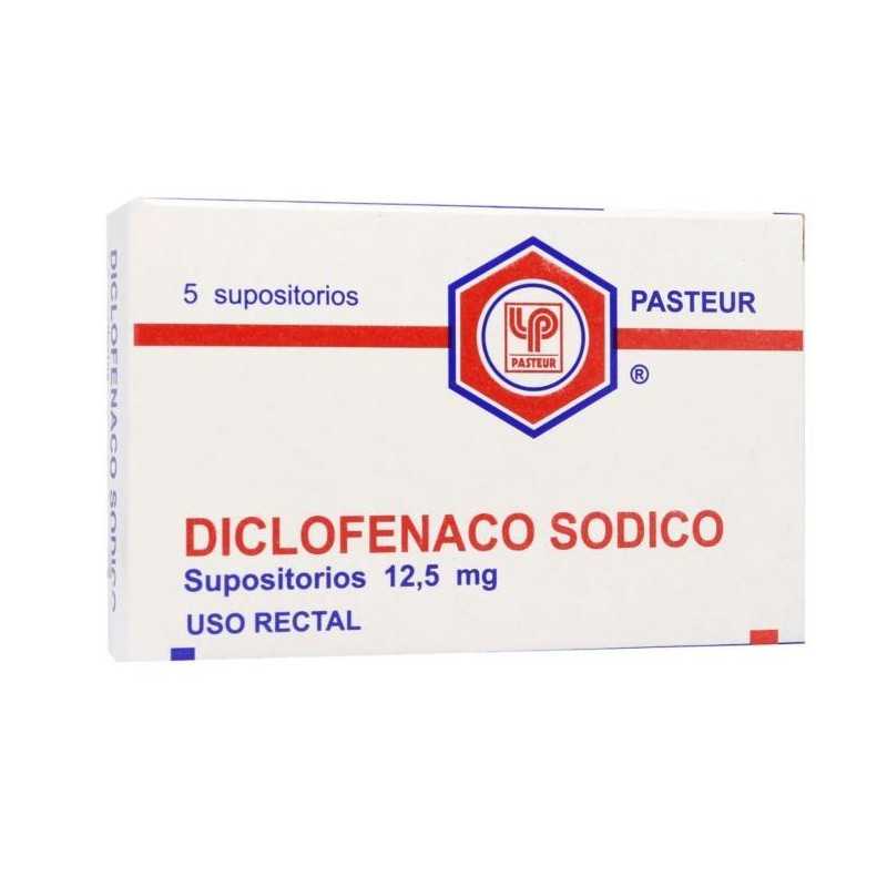 Diclofenaco Sódico supositorios 12,5 mg x5 (Pasteur)