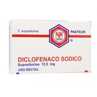 Diclofenaco Sódico supositorios 12,5 mg x5 (Pasteur)