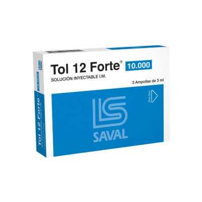 Tol 12 forte 10.000 x 3 ampollas