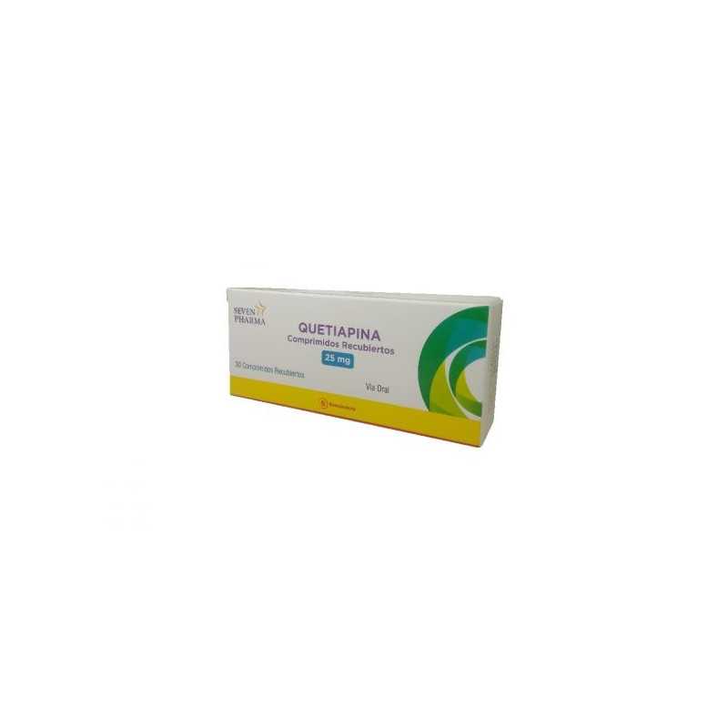 Quetiapina 25mg x30com. (Sevenpharma)