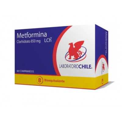 Metformina 850mg x60com (Lab.Chile)
