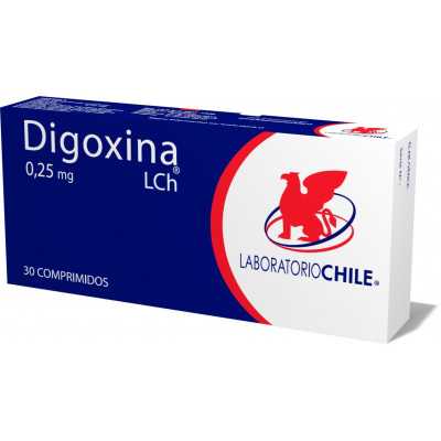 Digoxina 0.25mg x30com. (Chile)