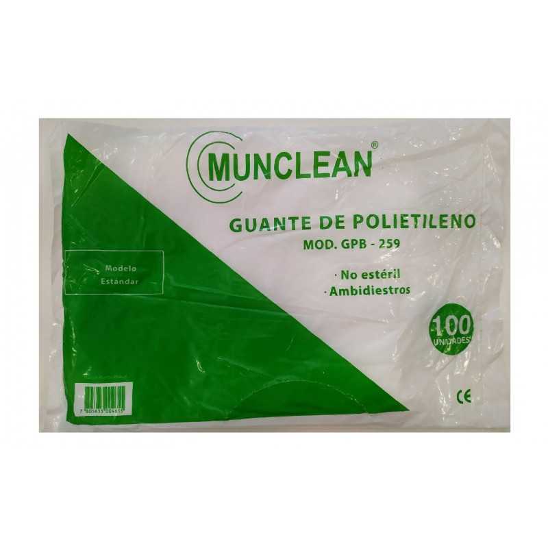 Guante Polietileno munclean standard x100