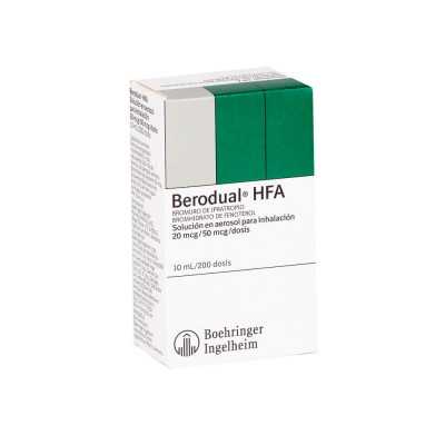 Berodual HFA 20/50mcg 200 dosis (Cenabast)
