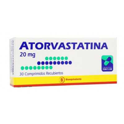 Atorvastatina 20mg x30com. (Mintlab)