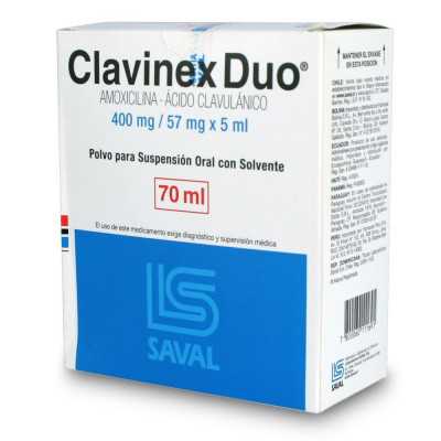 Clavinex Duo 400/57 solucion oral 70ml