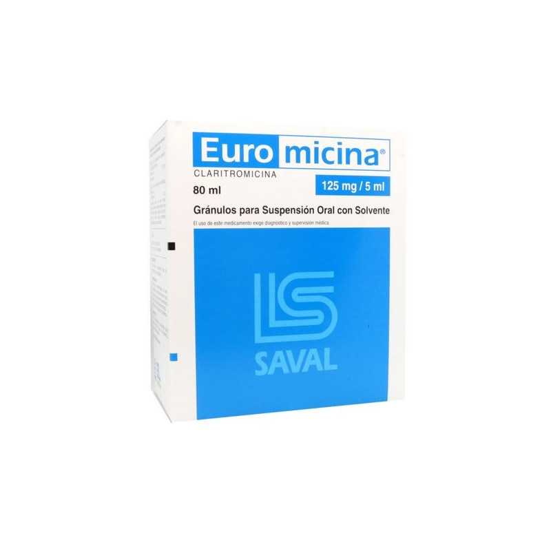 Euromicina 125mg/5ml solucion oral 80ml