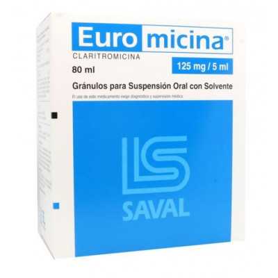 Euromicina 125mg/5ml solucion oral 80ml