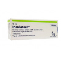 Insulatard HM 100UI 10ml x 1 frasco ampolla. (Cenabast) - Farmacia AraucoMed