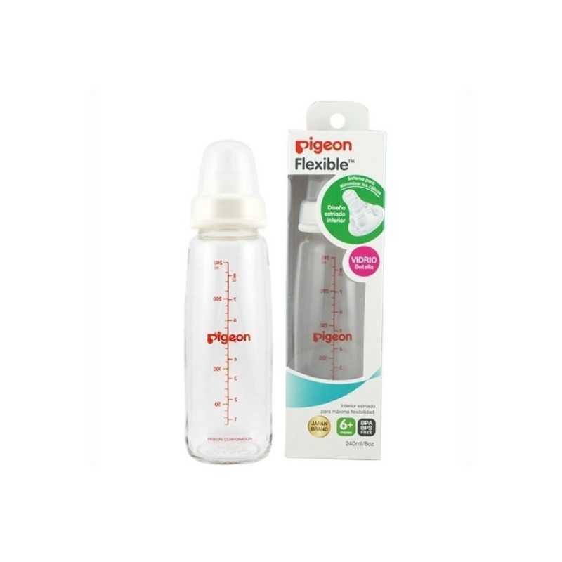 Pigeon Mamadera vidrio estandar 240ml.