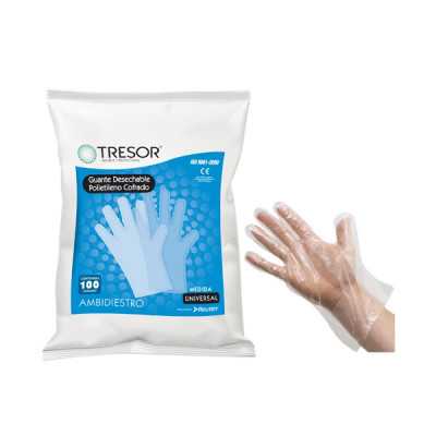 Guante Polietileno bolsa x 100 (Tresor)