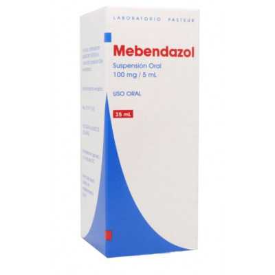 Mebendazol Suspensión Oral 100mg/5ml x35ml (Pasteur)
