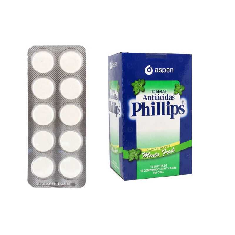 Phillips Antiacido menta tira x10