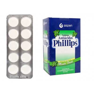Phillips Antiacido menta tira x10