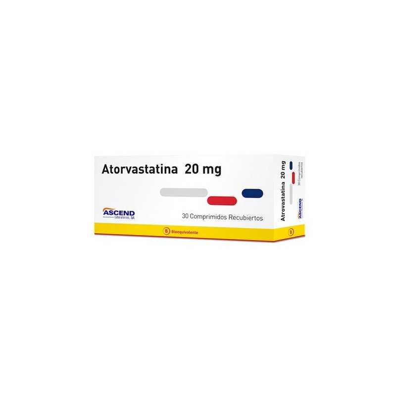 Atorvastatina 20mg x30com. (Ascend)