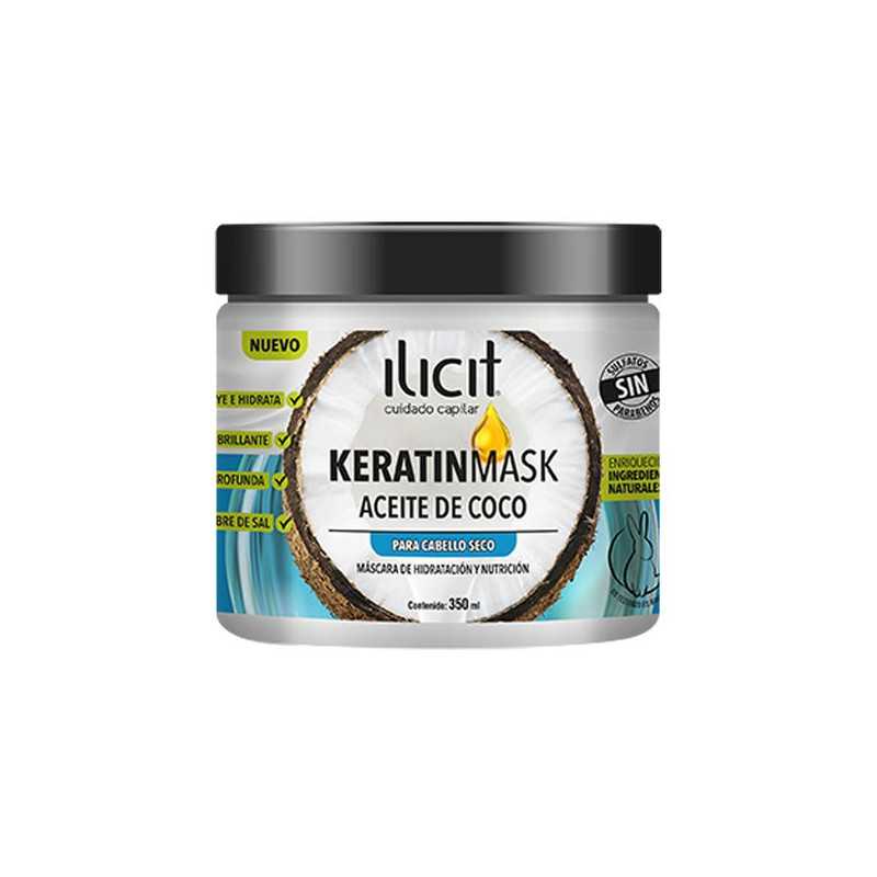 Ilicit Crema tratam 350ml keratin aceite coco