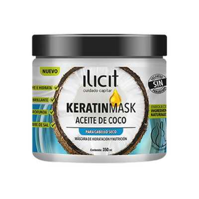 Ilicit Crema tratam 350ml keratin aceite coco