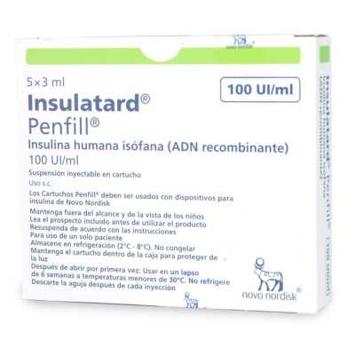 Insulatard Penfill 100UI 3ml x 5 cartridge