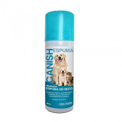 Canish Shampoo espuma seco spray 160g
