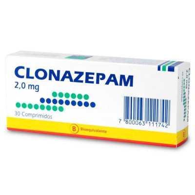Clonazepam 2mg x30com. (Mintlab)