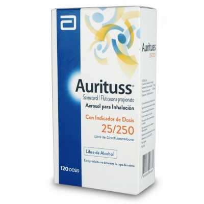 Aurituss 250/25 inhalador x120dosis