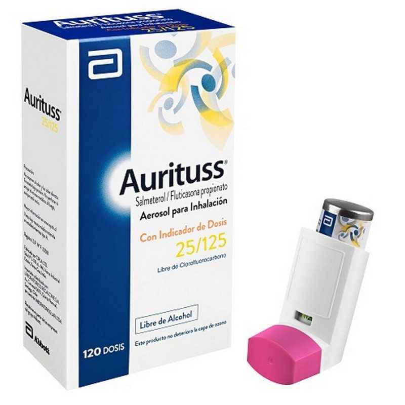 Aurituss 125/25 inhalador x120dosis