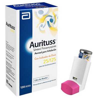 Aurituss 125/25 inhalador x120dosis
