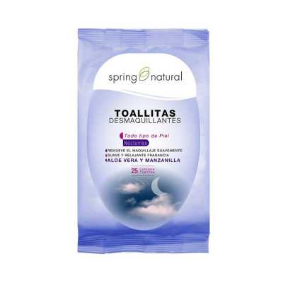 Spring Natural toalla desmaquillante nocturna x25