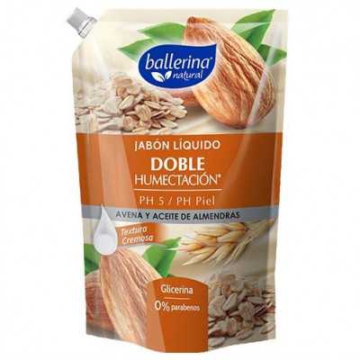 Ballerina Jabon avena almendra doypack 900cc