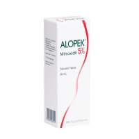 Alopek 5% soluci&oacute;n t&oacute;pica x 60 ml. - Farmacia AraucoMed