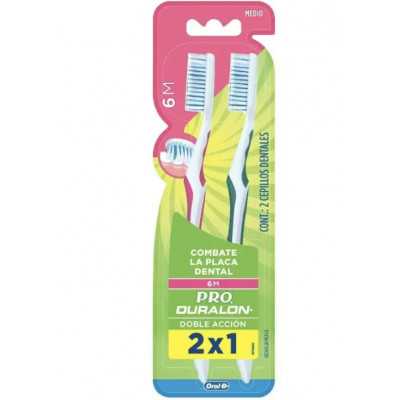 Duralon Cepillo dental medio 2x1