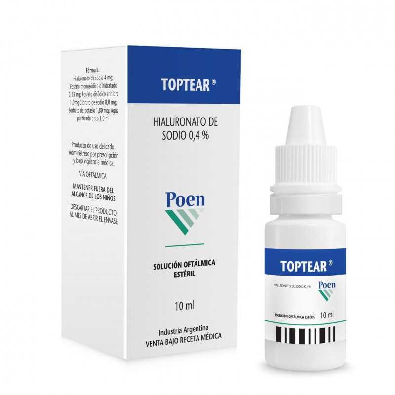 Toptear 0,4% solución oftálmica 10ml