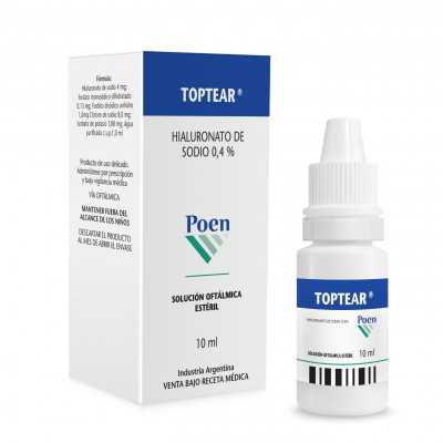 Toptear 0,4% solución oftálmica 10ml