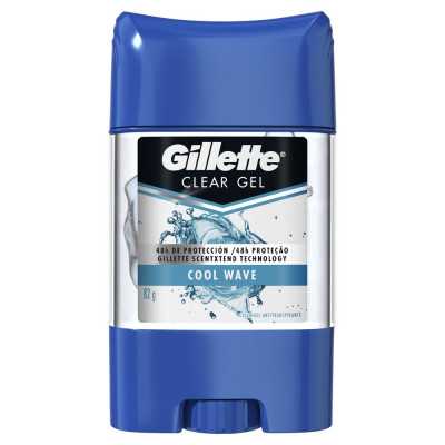 Gillette Clear Gel Cool Wave Desodorante 82g