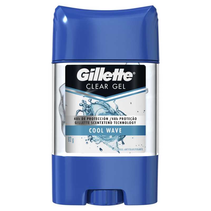Gillette Clear Gel Cool Wave Desodorante 82g